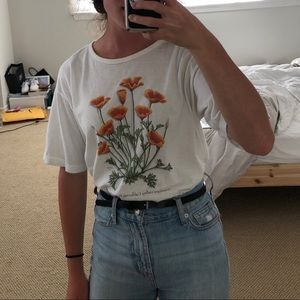vintage white graphic tee